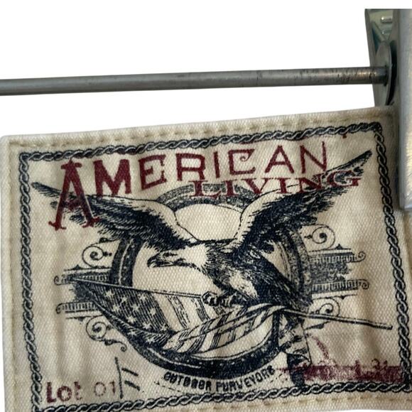 American Living White Cotton Denim Wide Leg Mid Rise Sailor Classic Jeans Sz 4 - Picture 10 of 16